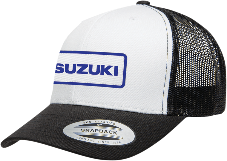 Factory Effex Suzuki Throwback Hat - Black/White