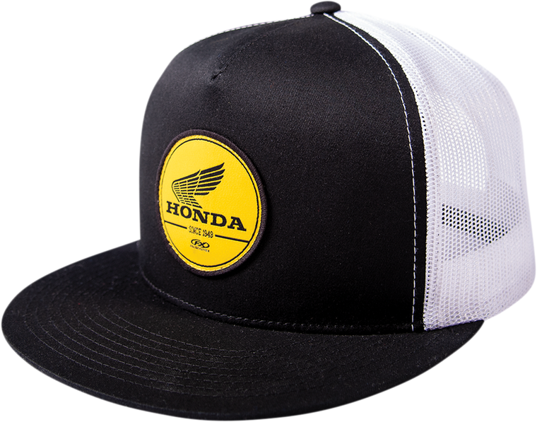 Factory Effex Honda Gold Snapback Hat - Black/White