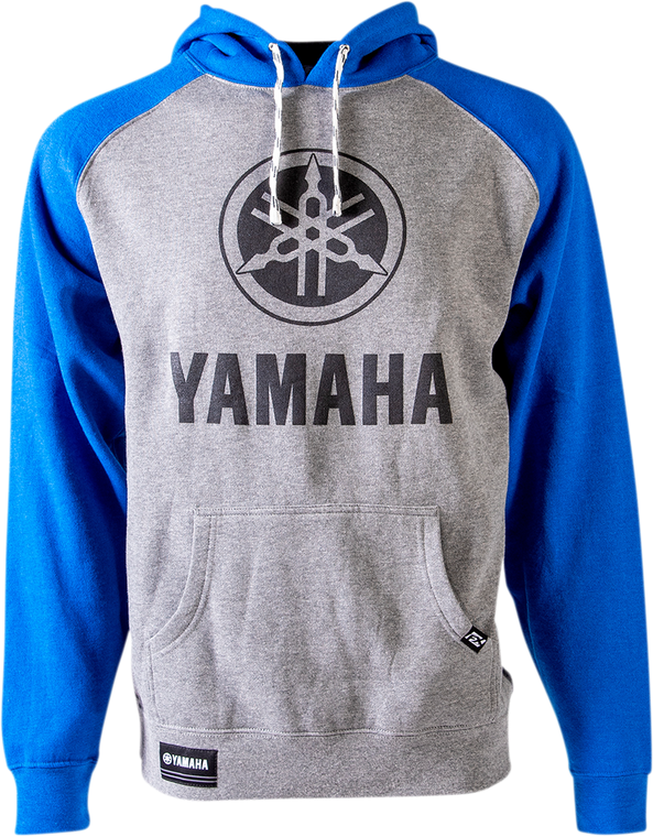 Factory Effex Yamaha Pullover Hoodie - Gray/Royal Blue