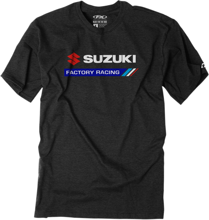 Factory Effex Suzuki Factory Racing T-Shirt - Heather Charcoal