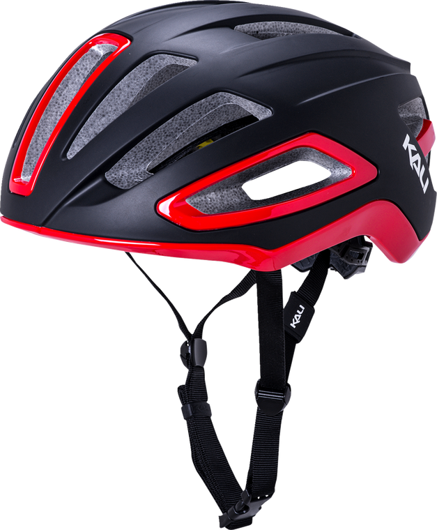 Kali Uno Solid Bicycle Helmet Matte Black/Red