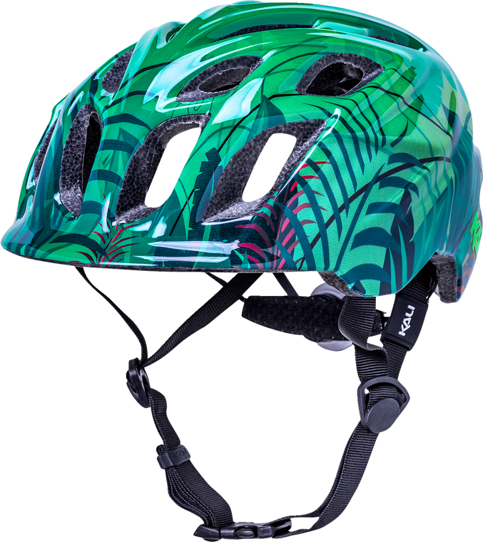 Kali Child Chakra Lighted Jungle Bicycle Helmet Jungle Gloss Green