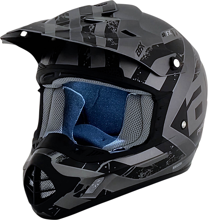 AFX FX-17 Offroad Helmet Attack Frost Gray/Matte Black