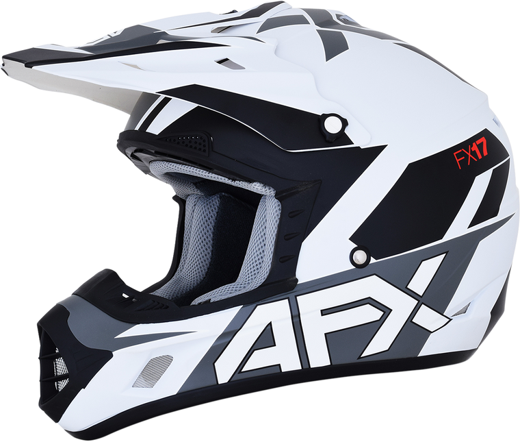 AFX FX-17 Offroad Helmet Aced Matte White/White