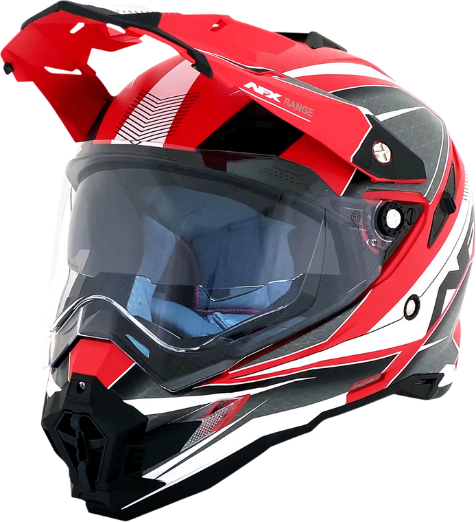 AFX FX-41 Dual Sport Adventure Helmet Range Matte Red