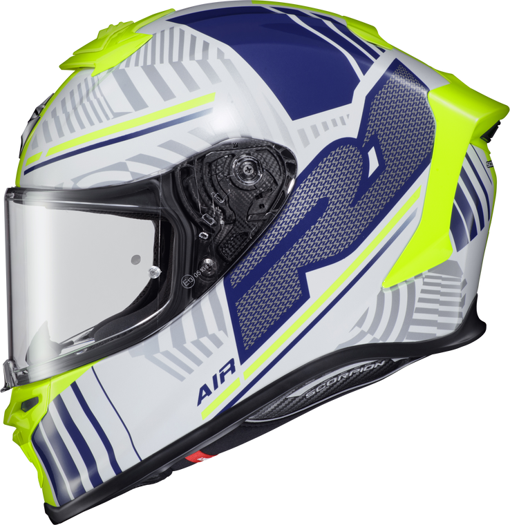 Scorpion EXO-R1 Air Full Face Helmet - Juice White/Blue