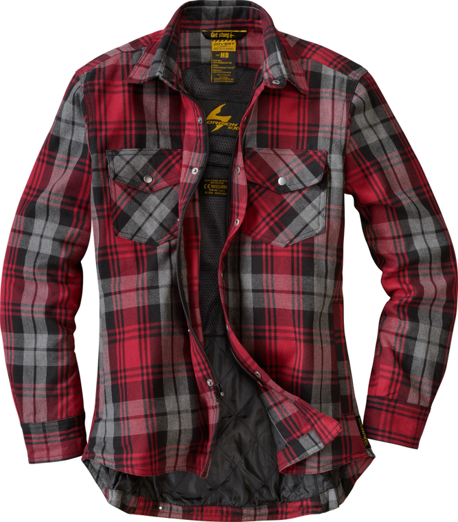 Scorpion Womens Covert Womens Flannel - Red/Grey