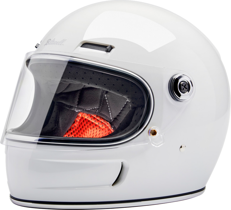 Biltwell Gringo SV Full Face Helmet Gloss White