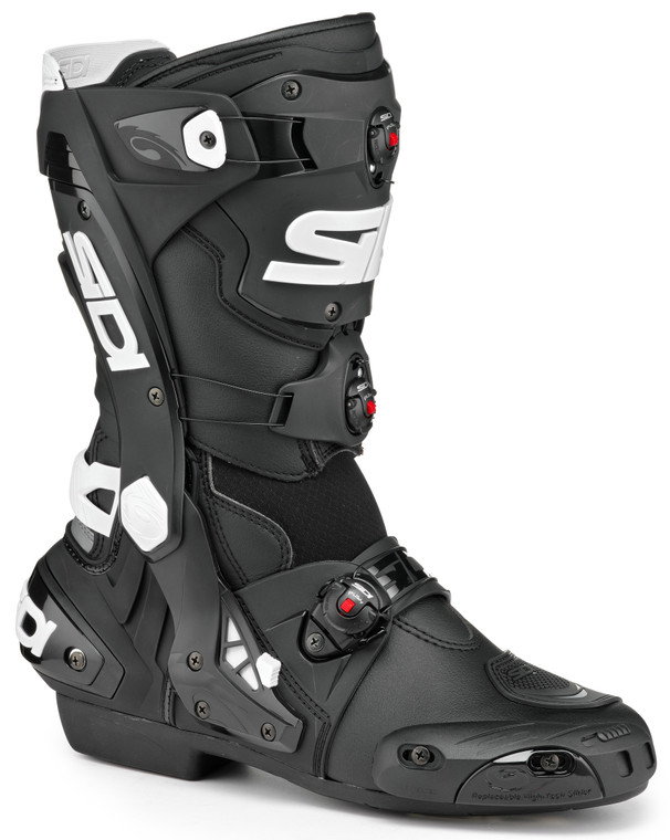 Sidi Rex Air Street Racing Boots Black/White