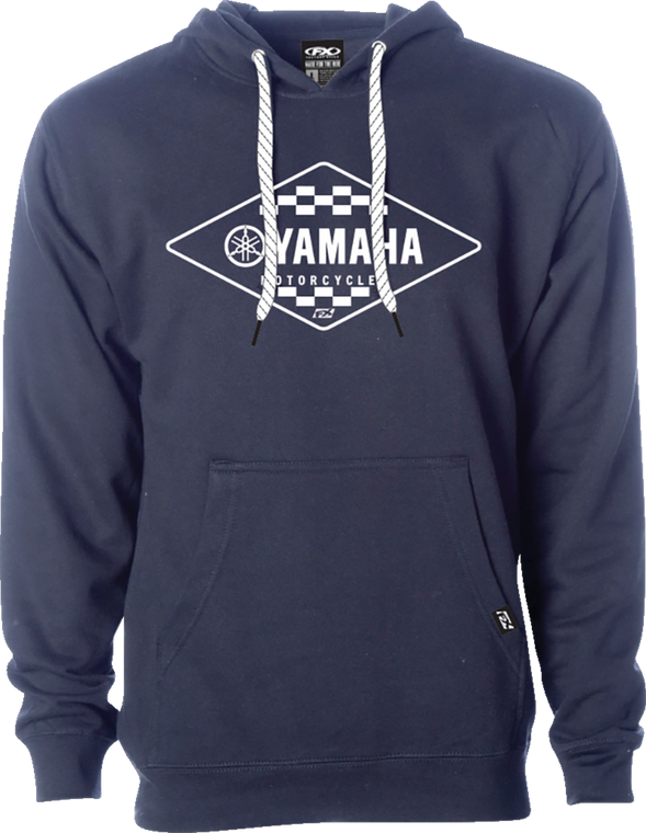 Factory Effex Yamaha Diamond Pullover Hoodie Navy