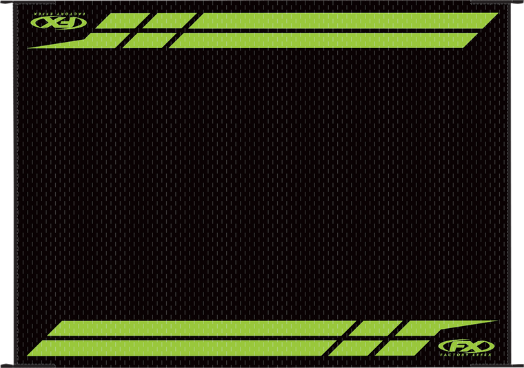 Factory Effex RV Mat Black/Green Kawasaki