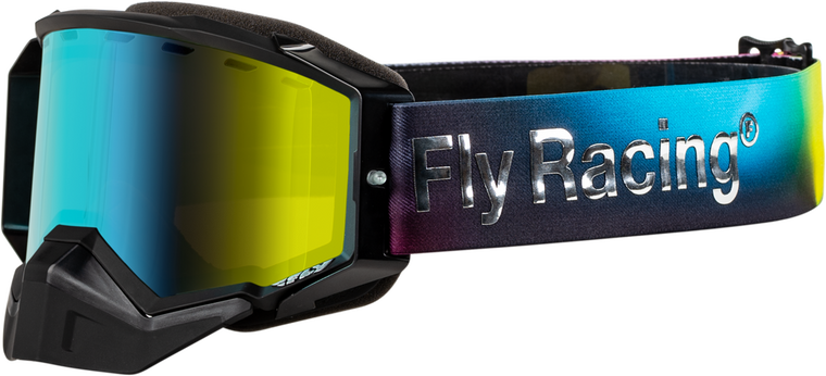 FLY RACING - FLB-24ZP4 - ZONE ELITE SNOW GOGGLE LEGACY W/ AMBER MIRROR/PLRZD SMK LENS