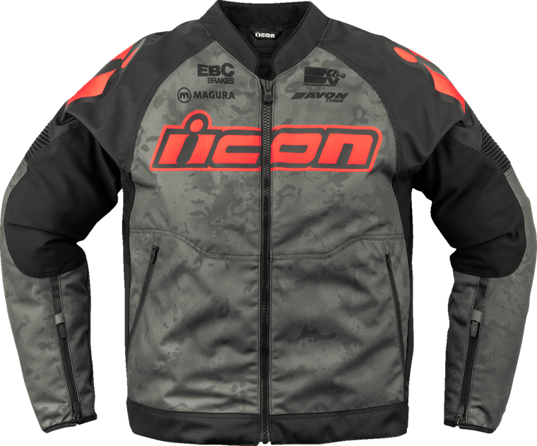 ICON Overlord3 CE Magnacross Jacket Gray