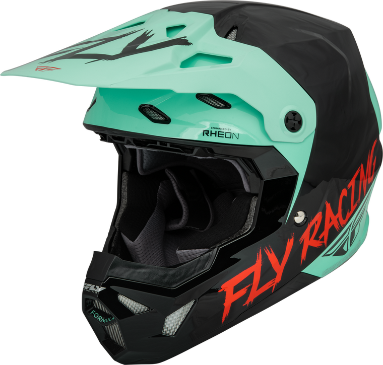 FLY Racing 2023 Formula CP S.E. Rave Offroad Helmet Black/Mint/Red