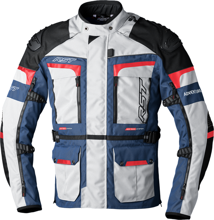 RST Pro Series Adventure-X CE Jacket Silver/Blue/Red