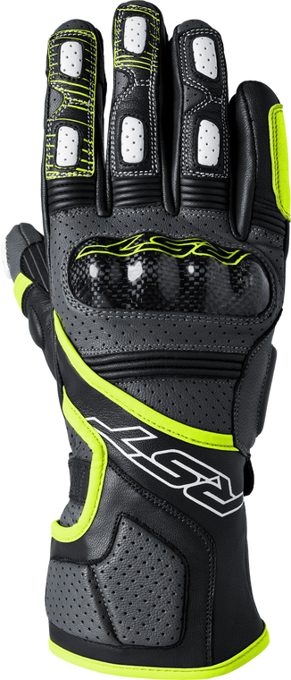 RST Fulcrum CE Gloves Grey/Flo Yellow/Black