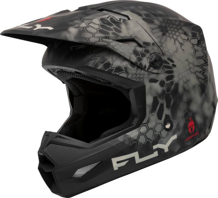 FLY Racing 2024 Kinetic SE Kryptek Offroad Helmet Matte Moss Grey/Black