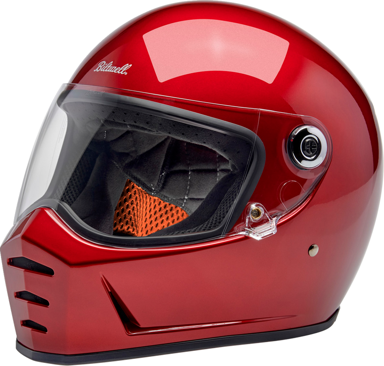 Biltwell Lane Splitter Full Face Helmet Metallic Cherry Red