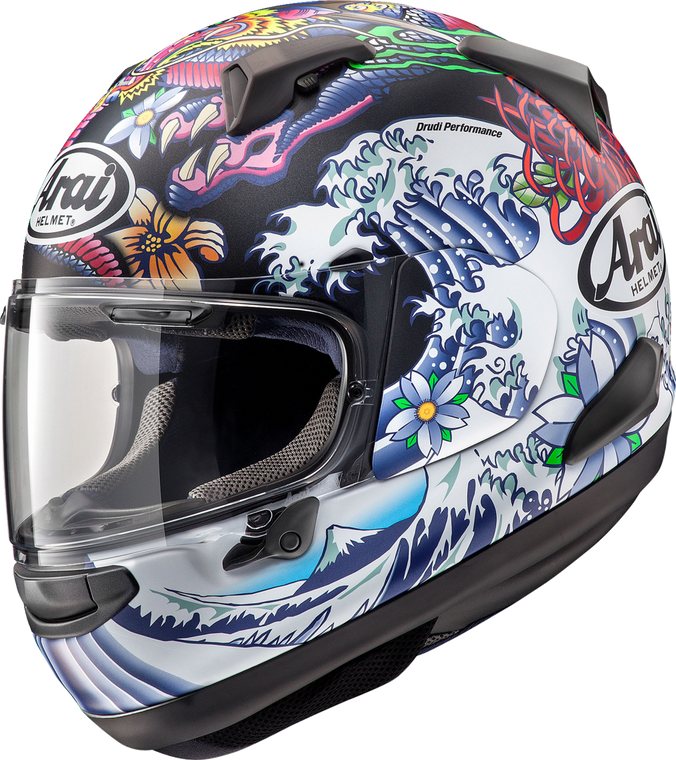 Arai Quantum-X Oriental Full Face Motorcycle Helmet Black Frost