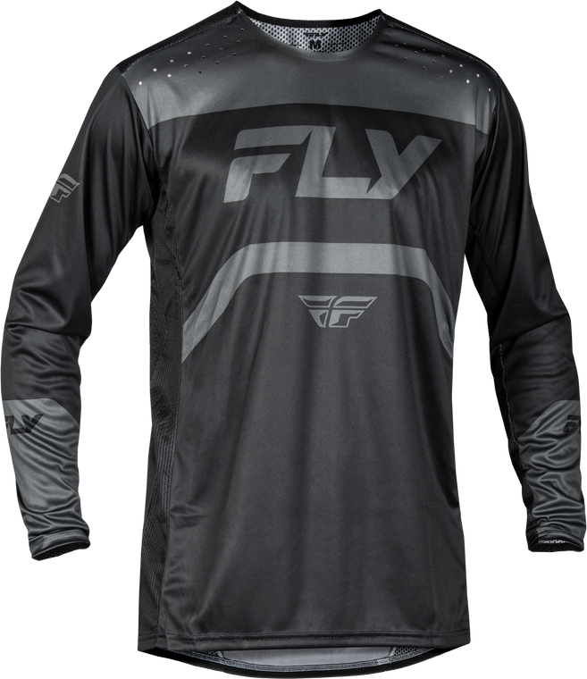 FLY Racing 2025 Youth Rayce Bicycle Jersey Black/Charcoal