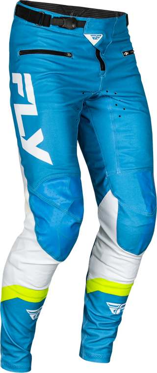 FLY Racing 2025 Youth Rayce Bicycle Pant Blue/White/Lime Green