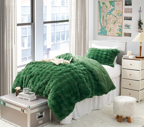 Bedding Dark Green Fur Throw Dark Green Bed Blankets Queen Size