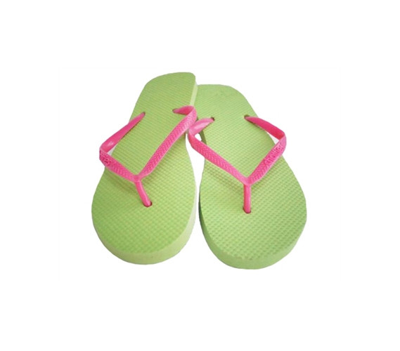 Green Apple/Pink Basic Chatties Shower Flip Flop