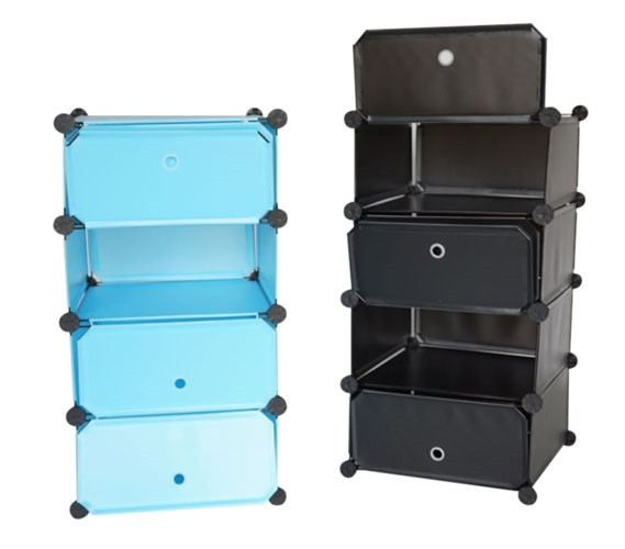 Snap Dorm Cubes - 4-Tier With Doors
