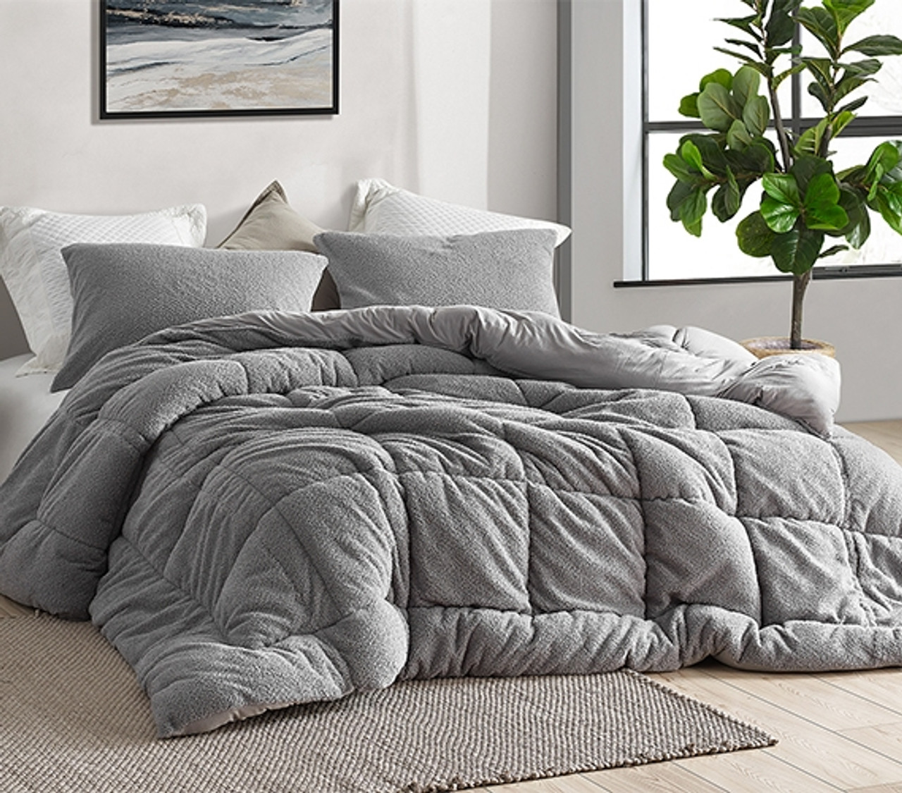 Neutral Gray Dorm Bedding: Oh Sweetie Bare - Coma Inducer
