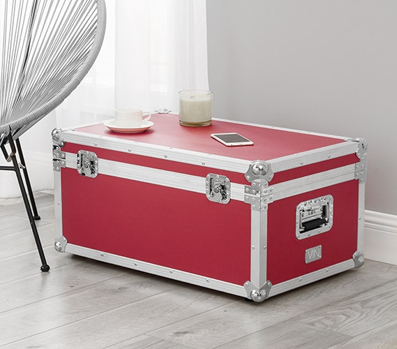 Trendy Dorm Room Decor - VIN Armored Trunk with Wheels and Lock