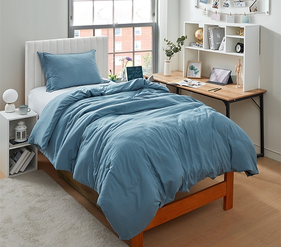 Most Comfortable Dorm Bedding Essentials Natural Loft® Smoke