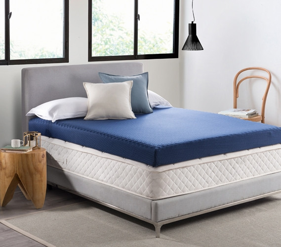 Memory Foam Mattress Topper, Twin Size | 2000GSM Shredded Foam With Cooling Cover, Plush Bed Topper