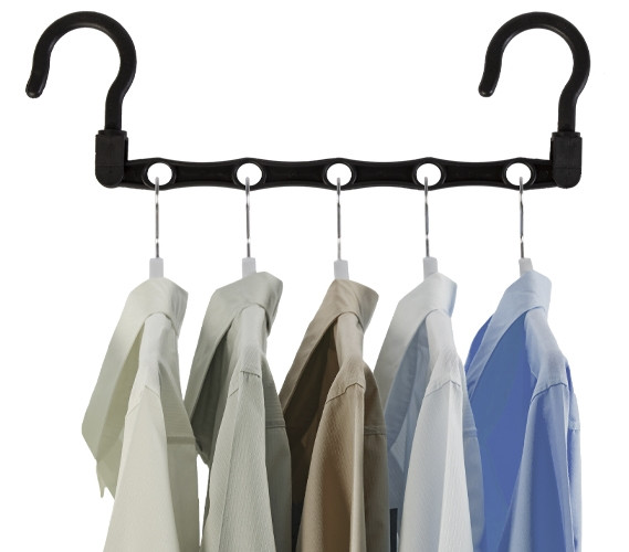 Magic Hangers Set of 10 Hang Multiple Shirts on One Hanger