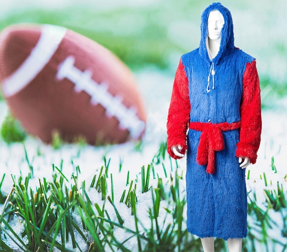 Red, White and Blue Oversized Hoodie Robe 4th of July Patriot