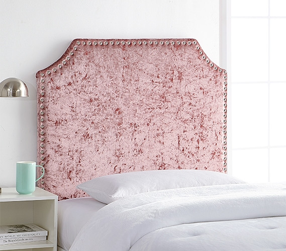 Beautiful Twin XL Headboard for Dorm Bed Plush Velvet Crush