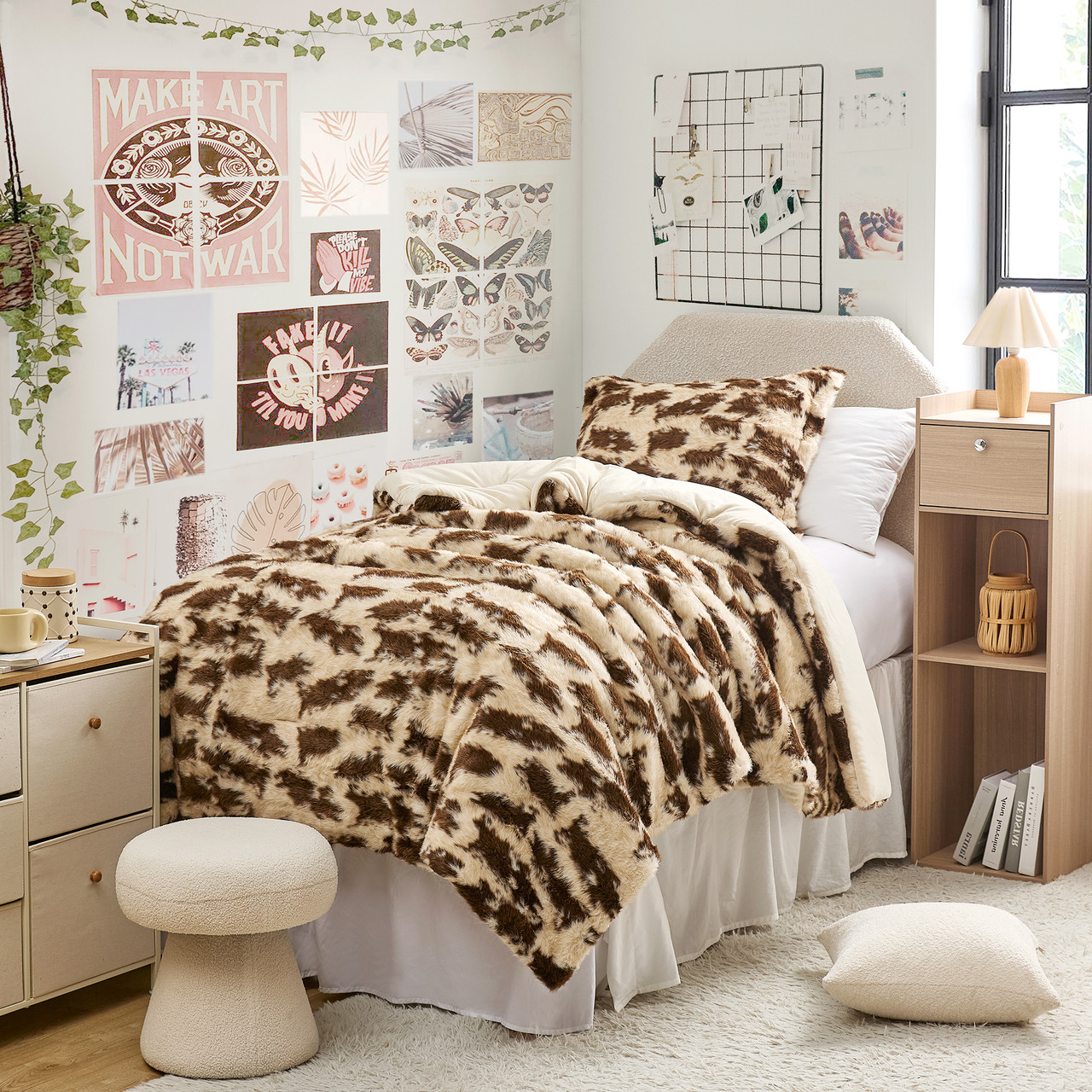 Cowboy Coma Inducer® Twin XL Comforter Set Brown Cow