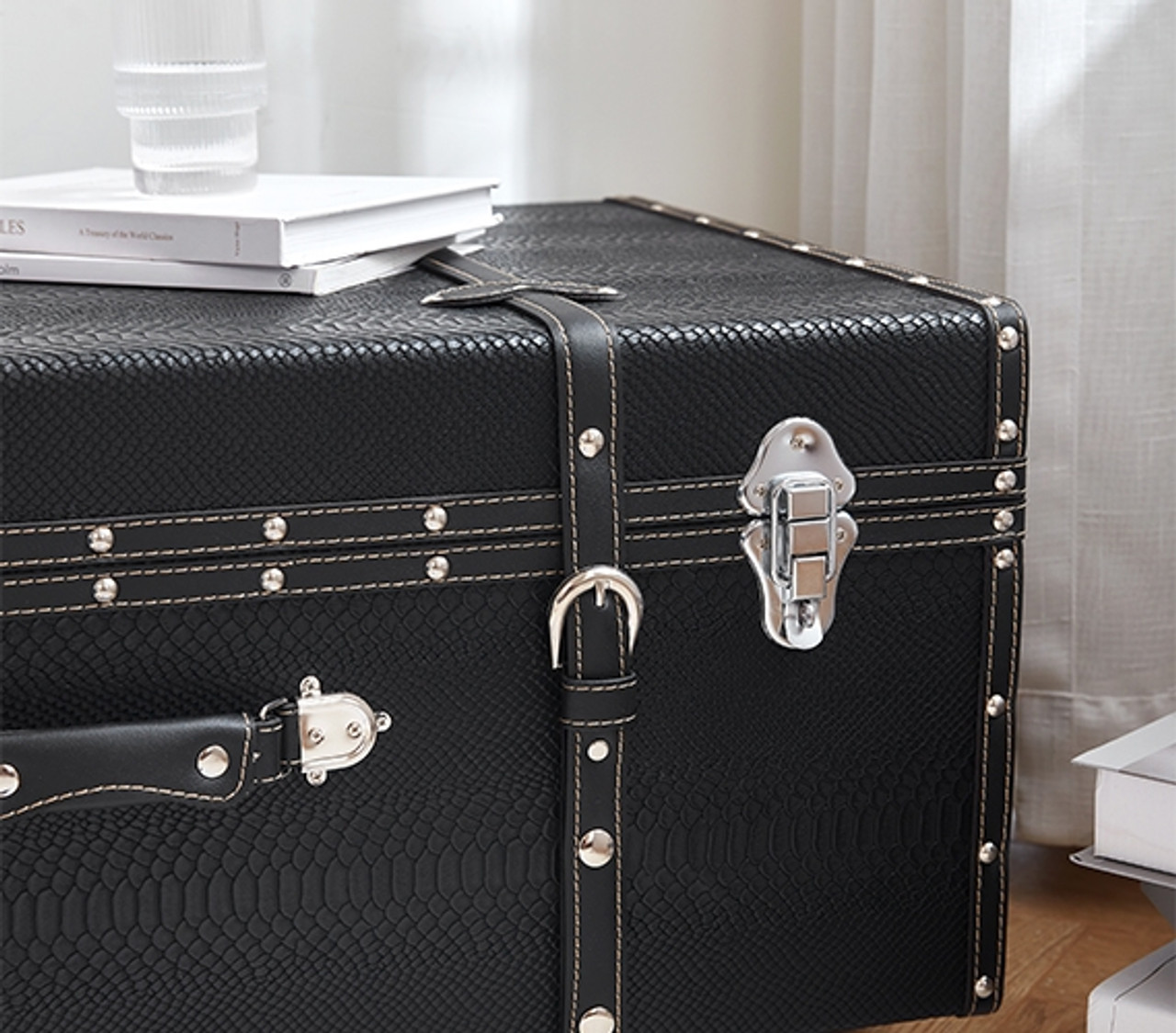 Dorm Room Storage Ideas - College Footlocker Trunk for Guys