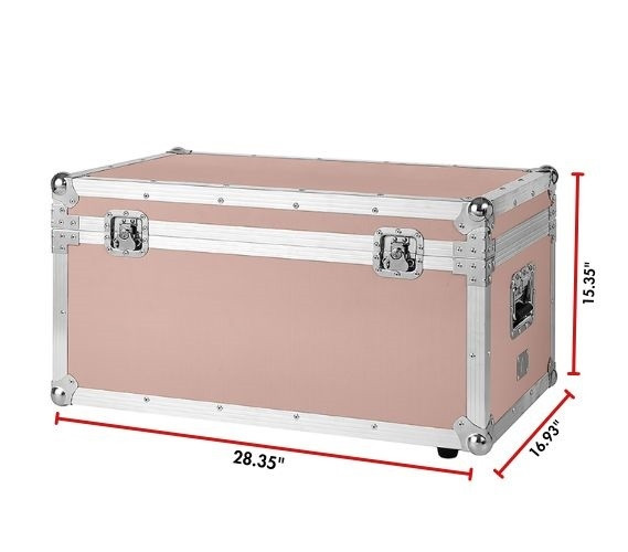 Girl's Dorm Room Essentials - VIN Armored Trunk on Wheels with