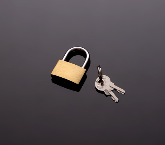 Heavy Duty Padlock with Key - Dorm Room Security Essentials