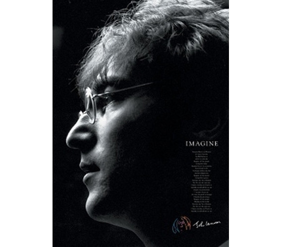 UK初回John Lennon Imagine大ポスターポストカード付完品 UK初回John