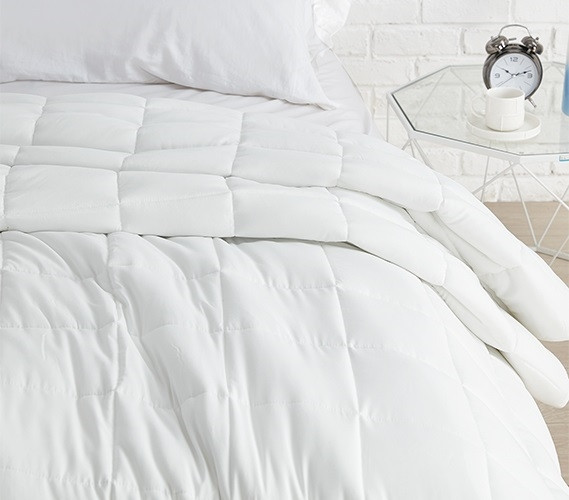 Machine Washable Weighted Blanket White Weighted Blanket with