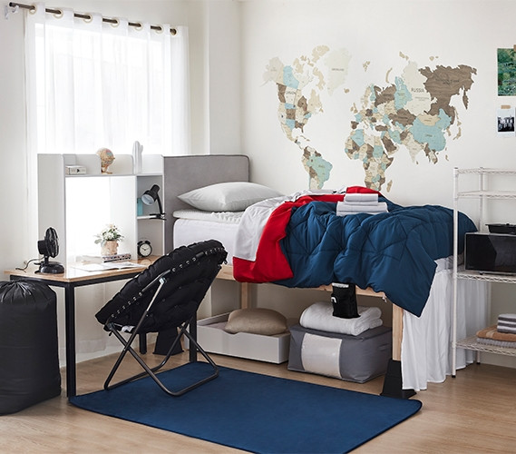 Dorm Decor College Dorm Pillows College Bedding Essentials Gray