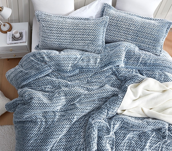Stylish Navy Blue Dorm Bedding Essentials Frosted Navy Cozy Stylish Navy Blue Dorm Bedding Essentials Frosted Navy Cozy
