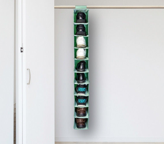 TUSK College Storage Hanging Shoe Shelves Storage Closet