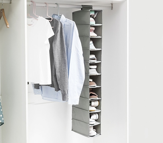 TUSK College Storage Hanging Shoe Shelves Storage Closet