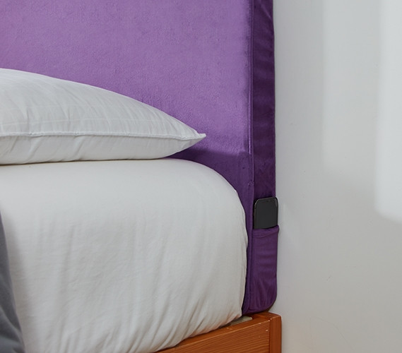 Purple Pillows For Bed Purple Pillow Headboard With Cover Cute