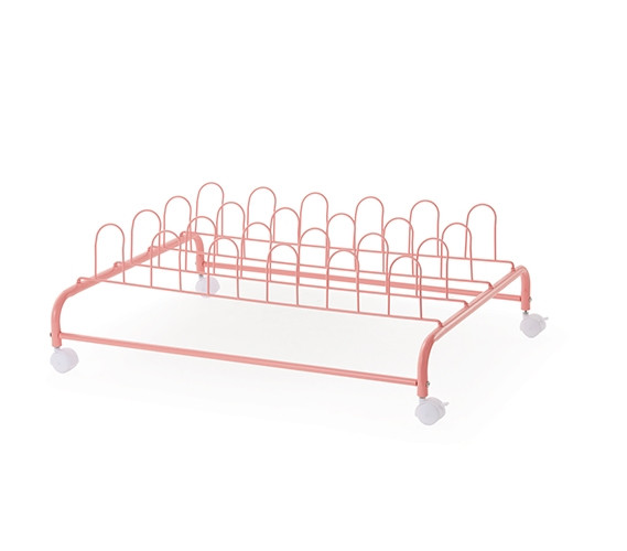 Cute Dorm Organizer Suprima Underbed Shoe Holder with Wheels