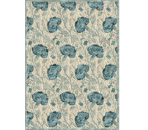Kaylee Dorm Rug - Cream and Blue