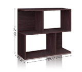 Double Stack Bookshelf Espresso- Way Basics Dorm - Great Bookcase For College Double Stack Bookshelf Espresso- Way Basics Dorm - Great Bookcase For College