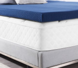 Machine Washable College Bedding Essentials Full XL Extra Long Dorm Bed Pad Padding 3 Inch Mattress Topper with Cover